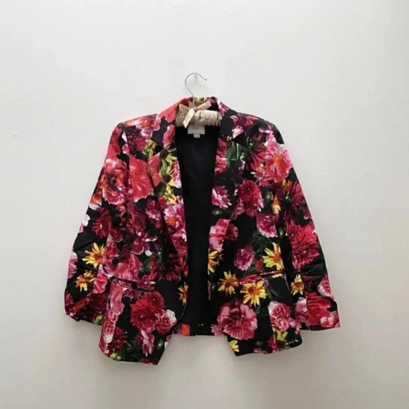 ECI New York - Y2K Floral One Button Blazer - Picture 3 of 9